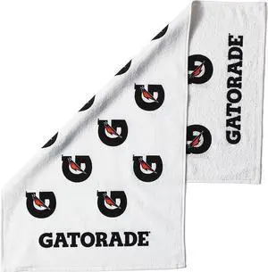G Towel, 22" x 42", Cotton, White/Black/Orange G Towel, 22" x 42", Cotton, White/Black/Orange