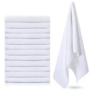 12 Pcs Microfiber Workout Gym Towels, 360 GSM 12x30 Inch Fast Drying Yoga Towels for Sweat, Soft Gym Towel for Men Women Travel Sports(White) 12 Pcs Microfiber Workout Gym Towels, 360 GSM 12x30 Inch Fast Drying Yoga Towels for Sweat, Soft Gym Towel for Men Women Travel Sports(White)
