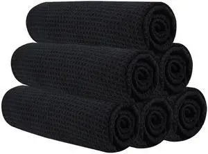 Microfiber Gym Towels for Working Out, Quickly Dry Yoga Towels for Men & Women Tennis, 16 Inch x 27 Inch, 6 Pack, Black Microfiber Gym Towels for Working Out, Quickly Dry Yoga Towels for Men & Women Tennis, 16 Inch x 27 Inch, 6 Pack, Black
