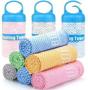 Cooling Towel, Cooling Towels for Neck and Face-40"x12"-Ice Towel for Instant Cooling, Soft Breathable Chilly Towel, Stay Cool for Yoga, Sport, Gym, Workout, Camping & More Activities (Blue) Cooling Towel, Cooling Towels for Neck and Face-40"x12"-Ice Towel for Instant Cooling, Soft Breathable Chilly Towel, Stay Cool for Yoga, Sport, Gym, Workout, Camping & More Activities (Blue)
