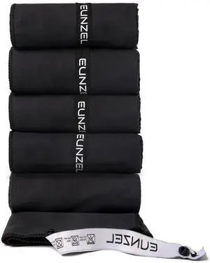 Microfiber Workout Towel,Quick Dry Silver Ion Absorbent Sweat Gym Towel for Workout, Camping, Travel, Exercise& Fitness 31.5"x15.7", Set of 5 Black Microfiber Workout Towel,Quick Dry Silver Ion Absorbent Sweat Gym Towel for Workout, Camping, Travel, Exercise& Fitness 31.5"x15.7", Set of 5 Black
