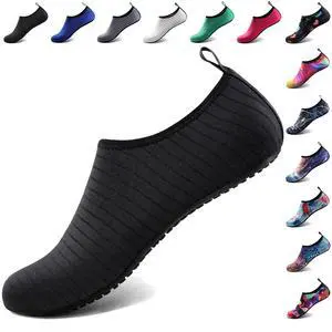 Water Shoes for Women Men Quick-Dry Aqua Socks Swim Beach Barefoot Yoga Exercise Wear Sport Accessories Pool Camping Must Haves Adult Youth Size, Black-w001, 11.5-12.5 Women/10.5-11.5 Men Water Shoes for Women Men Quick-Dry Aqua Socks Swim Beach Barefoot Yoga Exercise Wear Sport Accessories Pool Camping Must Haves Adult Youth Size, Black-w001, 11.5-12.5 Women/10.5-11.5 Men