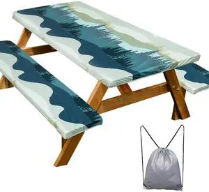 Picnic Table Cover Bench Covers Camping Essentials Tablecloth Picnic Table Cover Bench Covers Camping Essentials Tablecloth