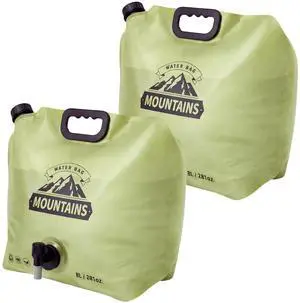 Camping Water Container 2 Gallon Collapsible Water Jug with Spout - Reusable Plastic Flasks, Foldable Empty Gallon Jug for Water Storage, Water Bag for Outdoor Hiking Emergency Prep (2 Pack) Camping Water Container 2 Gallon Collapsible Water Jug with Spout - Reusable Plastic Flasks, Foldable Empty Gallon Jug for Water Storage, Water Bag for Outdoor Hiking Emergency Prep (2 Pack)