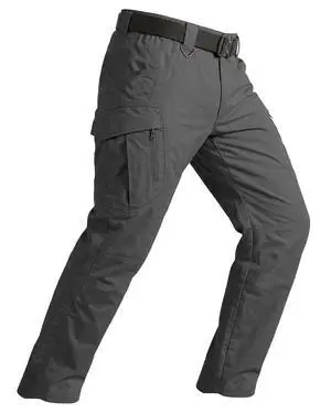 Men's Tactical Cargo Pants Stretch Ripstop Fabric Lightweight Waterproof Multi Pockets Work Hiking Outdoor Casual Pants,Dark Gray (No Belt) Men's Tactical Cargo Pants Stretch Ripstop Fabric Lightweight Waterproof Multi Pockets Work Hiking Outdoor Casual Pants,Dark Gray (No Belt)