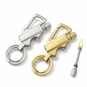 2 Pack Permanent Match Infinity Lighter, Reusable Keychain Fire Starter with Bottle Opener, Compact Metal EDC Survival Tool for Camping Hiking Outdoor Adventures, for Men 2 Pack Permanent Match Infinity Lighter, Reusable Keychain Fire Starter with Bottle Opener, Compact Metal EDC Survival Tool for Camping Hiking Outdoor Adventures, for Men