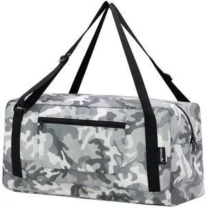 Foldable Travel Duffel Bag For Women & Men Luggage Great for Gym (arctic camo) Foldable Travel Duffel Bag For Women & Men Luggage Great for Gym (arctic camo)