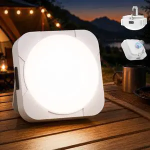 Rechargeable LED Camping Tent Light: 2000mAh Battery Powered Tent Lantern with Magnet - Camping Essential Waterproof Flashlight for Hiking Power Outage Emergency Survival Backpacking Hurricane Rechargeable LED Camping Tent Light: 2000mAh Battery Powered Tent Lantern with Magnet - Camping Essential Waterproof Flashlight for Hiking Power Outage Emergency Survival Backpacking Hurricane