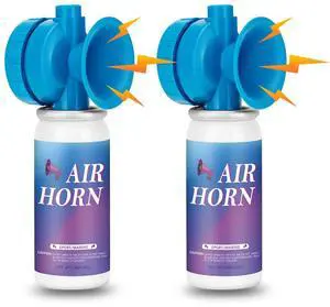 1.4oz Air Horn Can 2 Pack for Boating Sport Events, Air Horn Can for Safety 1.4oz Air Horn Can 2 Pack for Boating Sport Events, Air Horn Can for Safety