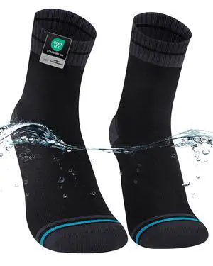 Waterproof Socks for Men, Crew Hiking Socks, 1 Pair Waterproof Socks for Men, Crew Hiking Socks, 1 Pair