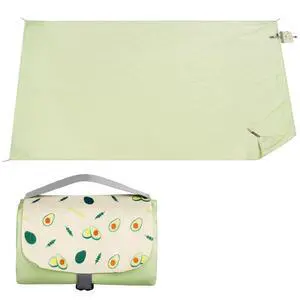 Picnic Blanket, Waterproof Beach Blanket with Carry Handle, 39x59 in Picnic Blanket, Waterproof Beach Blanket with Carry Handle, 39x59 in