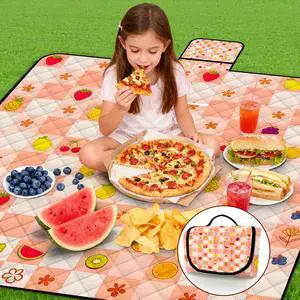 Picnic Blankets Outdoor Blanket,80"x 80" Extra Large Waterproof Sandproof Foldable Beach Blanket Grid Picnic Mat for Camping,Lawn,Park(Pink) Picnic Blankets Outdoor Blanket,80"x 80" Extra Large Waterproof Sandproof Foldable Beach Blanket Grid Picnic Mat for Camping,Lawn,Park(Pink)