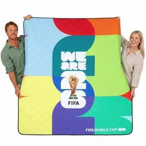 FIFA World Cup 2026 Large Picnic Blanket Waterproof, 75''x 80'' FIFA World Cup 2026 Large Picnic Blanket Waterproof, 75''x 80''