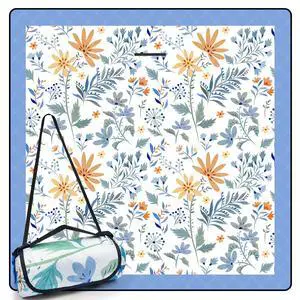 Picnic Blankets 79"x79" Extra Large Outdoor Blanket Beach Blanket Waterproof SandProof Picnic Mat Washable Foldable Portable for Grass Lawn Beach Camping (White with Flowers) Picnic Blankets 79"x79" Extra Large Outdoor Blanket Beach Blanket Waterproof SandProof Picnic Mat Washable Foldable Portable for Grass Lawn Beach Camping (White with Flowers)
