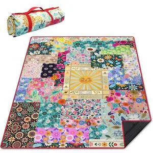 Extra Large Picnic Blankets Waterproof Foldable (60 "x 80") Beach Blanket Waterproof Sandproof,3-Layer Thicking Mat Outdoor Packable Camping Blanket Extra Large Picnic Blankets Waterproof Foldable (60 "x 80") Beach Blanket Waterproof Sandproof,3-Layer Thicking Mat Outdoor Packable Camping Blanket