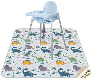 Splat Mat for Under High Chair, Waterproof Washable High Chair Floor Mat Splat Mat for Under High Chair, Waterproof Washable High Chair Floor Mat
