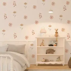 Boho Watercolor Nursery Wall Stickers Kid Room Wall Decals Removable DIY Decor PVC 4 Sheets Boho Watercolor Nursery Wall Stickers Kid Room Wall Decals Removable DIY Decor PVC 4 Sheets