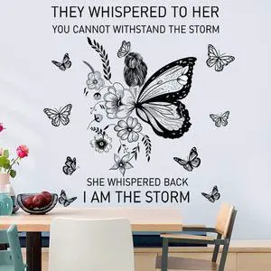 Inspirational Wall Art Positive Quotes Wall Decor Motivational Wall Decals Saying Quotes Wall Stickers Peel and Sticker Wall Decoration Flower Vine Butterfly Wall Sticker for Bedroom Living Room Inspirational Wall Art Positive Quotes Wall Decor Motivational Wall Decals Saying Quotes Wall Stickers Peel and Sticker Wall Decoration Flower Vine Butterfly Wall Sticker for Bedroom Living Room