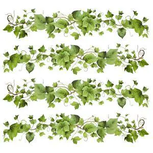 Green Leafy Vine Wall Stickers Decor 4 Pcs Green Natural Plant Wall Decals Peel and Stick Leaf Wall Stickers for Living Room Bedroom Classroom Kitchen Art Decorations Green Leafy Vine Wall Stickers Decor 4 Pcs Green Natural Plant Wall Decals Peel and Stick Leaf Wall Stickers for Living Room Bedroom Classroom Kitchen Art Decorations