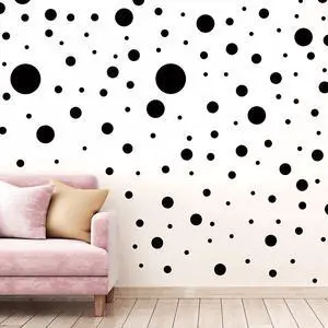 264 Pcs Polka Dot Wall Decals for Classroom Decor Kids Circle Wall Sticker Vinyl Peel and Stick Colorful Removable for Nursery Bedroom Playroom Living Room(Black) 264 Pcs Polka Dot Wall Decals for Classroom Decor Kids Circle Wall Sticker Vinyl Peel and Stick Colorful Removable for Nursery Bedroom Playroom Living Room(Black)