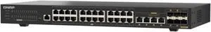 QNAP QSW-M2130-4C2S24T-US 30-Port Rackmount Layer 2 Managed Switch QNAP QSW-M2130-4C2S24T-US 30-Port Rackmount Layer 2 Managed Switch