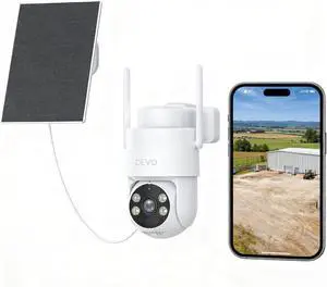 Devo Security Camera Wireless Outdoor 2.3K Color Night Vision, AI Detection Devo Security Camera Wireless Outdoor 2.3K Color Night Vision, AI Detection