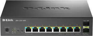 D-Link 10-Port Multi-Gigabit Smart Managed PoE Switch with 2 x 10G SFP+ 8 x 2.5G PoE Ports (DMS-1250-10SPL) D-Link 10-Port Multi-Gigabit Smart Managed PoE Switch with 2 x 10G SFP+ 8 x 2.5G PoE Ports (DMS-1250-10SPL)