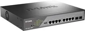 D-Link 10-Port PoE+ Switch Gigabit Ethernet Smart-Managed, 8 x PoE (130 Watt) & 2 x SFP Ports (DSS-200G-10MP) D-Link 10-Port PoE+ Switch Gigabit Ethernet Smart-Managed, 8 x PoE (130 Watt) & 2 x SFP Ports (DSS-200G-10MP)