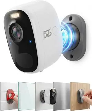 DCT Magnetic Security Camera Outdoor: 10s 3M No-Drill Mount for Renters DCT Magnetic Security Camera Outdoor: 10s 3M No-Drill Mount for Renters