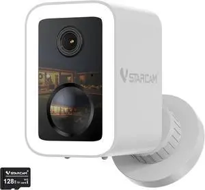 VSTARCAM 2K Security Cameras Wireless Outdoor, No-Drill Magnetic & Adhesive Mount, Free Cloud & 128GB SD Storage, WiFi 6 2.4/5G, Motion Alerts, 6-Month Battery, Color Night Vision, IP66,2-Way Talk VSTARCAM 2K Security Cameras Wireless Outdoor, No-Drill Magnetic & Adhesive Mount, Free Cloud & 128GB SD Storage, WiFi 6 2.4/5G, Motion Alerts, 6-Month Battery, Color Night Vision, IP66,2-Way Talk