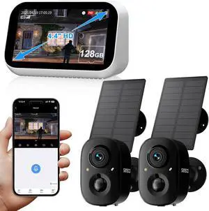 SANSCO 2K Solar Security Cameras Wireless Outdoor SANSCO 2K Solar Security Cameras Wireless Outdoor