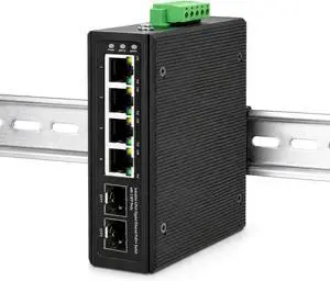 Intellinet 4-Port Industrial Gigabit Ethernet PoE++ Switch with 2 SFP Ports- 95W Per Port, Poe Budget 240W, IP40 Rated Metal Housing, DIN-Rail Mount, Terminal Block Powered-3 Yr Mfg Warranty508995 Intellinet 4-Port Industrial Gigabit Ethernet PoE++ Switch with 2 SFP Ports- 95W Per Port, Poe Budget 240W, IP40 Rated Metal Housing, DIN-Rail Mount, Terminal Block Powered-3 Yr Mfg Warranty508995
