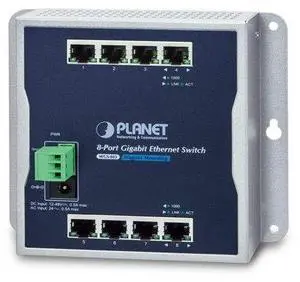 WGS-803 Industrial 8-Port 10/100/1000T Wall-Mount Switch (-10~60 Degrees C) WGS-803 Industrial 8-Port 10/100/1000T Wall-Mount Switch (-10~60 Degrees C)