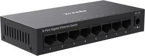 Tenda 8 Port Gigabit Switch, Unmanaged Network Switch, Ethernet Switch, Office Ethernet Splitter, Internet Switch, Home Network Hub, Plug-and-Play, Silent Operation, Desktop or Wall Mount (TEG1008M) Tenda 8 Port Gigabit Switch, Unmanaged Network Switch, Ethernet Switch, Office Ethernet Splitter, Internet Switch, Home Network Hub, Plug-and-Play, Silent Operation, Desktop or Wall Mount (TEG1008M)