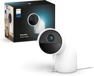 Philips Hue Security Security Camera with Cable HD 1080P Night Vision Two Way Audio Microphone Push Notifications Indoor White Philips Hue Security Security Camera with Cable HD 1080P Night Vision Two Way Audio Microphone Push Notifications Indoor White