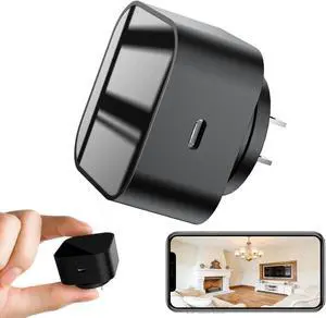 Phone Charger Camera - USB-C Port WiFi Smart Charger Camera - Motion Detection/170° Wide-Angle/SD Storage for Indoor Home/Office/Pets Safe. Phone Charger Camera - USB-C Port WiFi Smart Charger Camera - Motion Detection/170° Wide-Angle/SD Storage for Indoor Home/Office/Pets Safe.