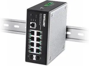 Intellinet 8-Port Gigabit Layer 2+ Web-Managed Switch, 2 SFP, DIN-Rail Intellinet 8-Port Gigabit Layer 2+ Web-Managed Switch, 2 SFP, DIN-Rail