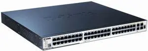 xStack Managed 48-Port Gigabit Stackable L2 PoE+ Switch, 4 Combo SFP, 40-Gigabit Stacking, Standard Image xStack Managed 48-Port Gigabit Stackable L2 PoE+ Switch, 4 Combo SFP, 40-Gigabit Stacking, Standard Image