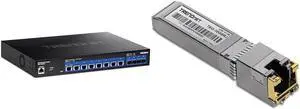 TRENDnet 12-Port 10G Web Smart Switch with 10G RJ-45 Copper SFP+ Module Bundle TRENDnet 12-Port 10G Web Smart Switch with 10G RJ-45 Copper SFP+ Module Bundle