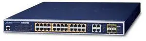 GS-4210-24UP4C 24-Port 10/100/1000T Ultra PoE + 4-Port Gigabit TP/SFP Combo Managed Switch GS-4210-24UP4C 24-Port 10/100/1000T Ultra PoE + 4-Port Gigabit TP/SFP Combo Managed Switch