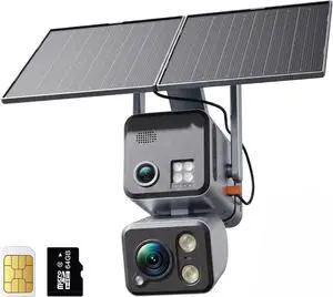 Dragon Touch 4G LTE Cellular Security Camera - 4K Wireless Solar Security AOV Camera Outdoor Dual Lens Bullet-PTZ Cam, 4G and WiFi, 20X Zoom, 360° View, AI Tracking, with SIM Card and 64GB SD Card N1 Dragon Touch 4G LTE Cellular Security Camera - 4K Wireless Solar Security AOV Camera Outdoor Dual Lens Bullet-PTZ Cam, 4G and WiFi, 20X Zoom, 360° View, AI Tracking, with SIM Card and 64GB SD Card N1