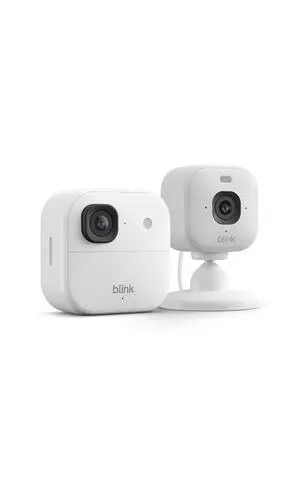 Blink Outdoor 2K+ and Mini 2K+ (newest model) Wireless and plug-in 2K resolution smart security cameras, Sync Module Core included 2 Cameras (White) Blink Outdoor 2K+ and Mini 2K+ (newest model) Wireless and plug-in 2K resolution smart security cameras, Sync Module Core included 2 Cameras (White)