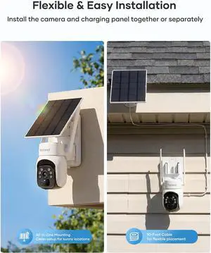 firstrend 360° Solar Camera Outdoor Wireless for Home Security, 3-Cam Kit, No Subscription Required, Human Auto Tracking, Two Way Audio, 2K Color Night Vision, IP65 firstrend 360° Solar Camera Outdoor Wireless for Home Security, 3-Cam Kit, No Subscription Required, Human Auto Tracking, Two Way Audio, 2K Color Night Vision, IP65
