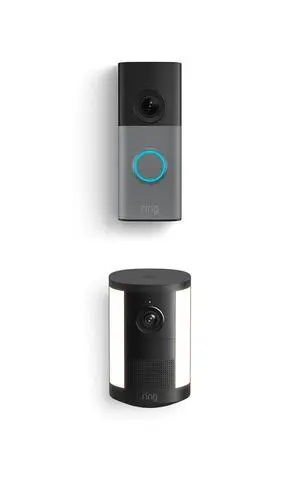 Ring Wired Doorbell (newest model), Speckled Gray with Spotlight Cam, Battery (newest model), Black Ring Wired Doorbell (newest model), Speckled Gray with Spotlight Cam, Battery (newest model), Black