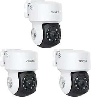 ANNKE 3Pack 2MP 1080P AHD CCTV Home Surveillance PT Camera with 350°pan and 90°tilt, 100ft IR Night Vision, IP65 Weatherproof Security AddOn Dome Wired Cam for Outdoor, Wide Compatibility - APT200 ANNKE 3Pack 2MP 1080P AHD CCTV Home Surveillance PT Camera with 350°pan and 90°tilt, 100ft IR Night Vision, IP65 Weatherproof Security AddOn Dome Wired Cam for Outdoor, Wide Compatibility - APT200