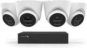 Swann EliteX 12MP 6K PoE NVR Security System, 4 Dome Cameras, 8 Channel Swann EliteX 12MP 6K PoE NVR Security System, 4 Dome Cameras, 8 Channel