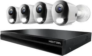 Night Owl 2TB 24-Channel 12MP NVR with 8 PoE Channels and 16 Wi-Fi Channels (Up to 24 Total Devices) with 4 Wired 8MP Cameras Night Owl 2TB 24-Channel 12MP NVR with 8 PoE Channels and 16 Wi-Fi Channels (Up to 24 Total Devices) with 4 Wired 8MP Cameras