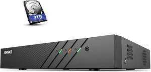 ANNKE 6MP PoE NVR with 3TB HDD Pre-Installed, H.265+ 8CH Surveillance Netword Video Recorder Supports Up to 8X 6MP/5MP/4MP/1080P IP Camera, 24/7 Recording, Power Over Ethernet, Easy Remote Access ANNKE 6MP PoE NVR with 3TB HDD Pre-Installed, H.265+ 8CH Surveillance Netword Video Recorder Supports Up to 8X 6MP/5MP/4MP/1080P IP Camera, 24/7 Recording, Power Over Ethernet, Easy Remote Access