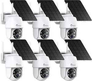 6 Pack Wireless Solar Security Cameras for Home Outdoor 6 Pack Wireless Solar Security Cameras for Home Outdoor