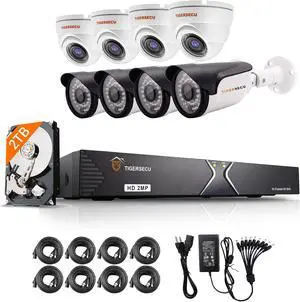 TIGERSECU 1080P 16-Channel 8 Combo Cameras DVR Security Bundle with 2TB HDD TIGERSECU 1080P 16-Channel 8 Combo Cameras DVR Security Bundle with 2TB HDD